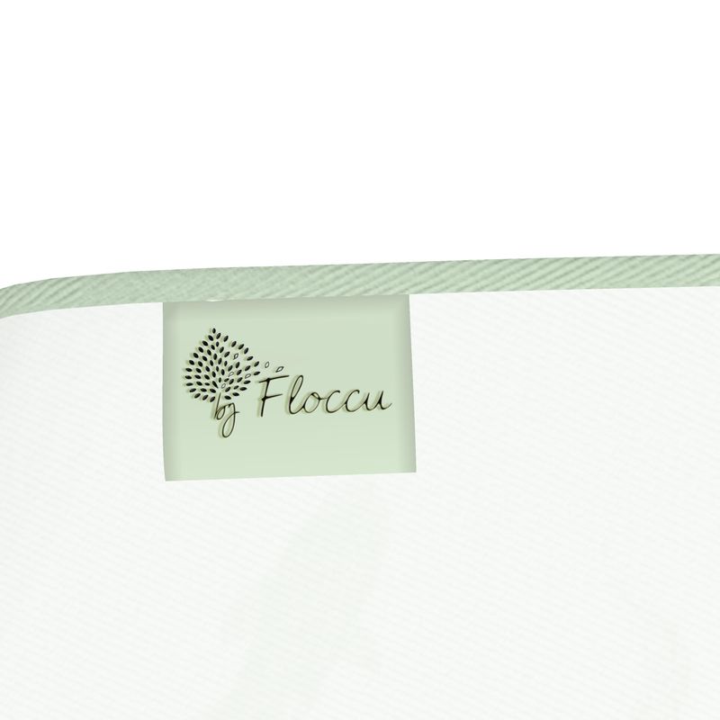 Koi fish Square Silk Scarf in Light Sage Green | by Floccu